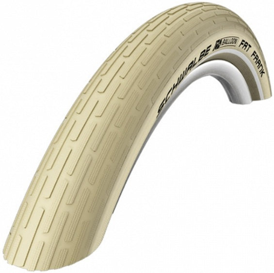 Buitenband Schwalbe 28-2.00 (50-622) Fat Frank Active creme refelectie