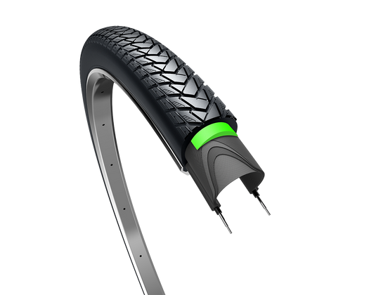 Edge buitenband traveller protect 28 x 1.40 37-622mm - zwart met reflectie