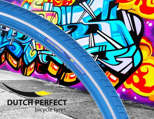 Tire Dutch Perfect 28x1.40" / 37-622 no puncture - blue with reflection