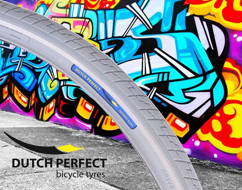 Dutch perfect buitenband 28 x 1.40 40-622mm anti-lek - grijs met reflectie