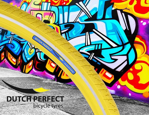 Tire Dutch Perfect 28x1.40" / 37-622 no puncture - yellow with reflection