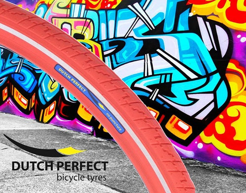 Tire Dutch Perfect 28x1.40" / 37-622 no puncture - red with reflection