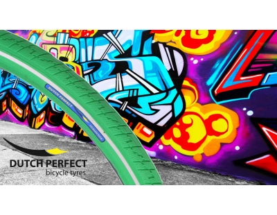Dutchperfect buitenband dutch perfect 28 x 2.00 50-622 no puncure - groen met reflectie