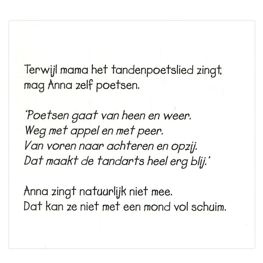 Centraal boekhuis anna poetst haar tanden