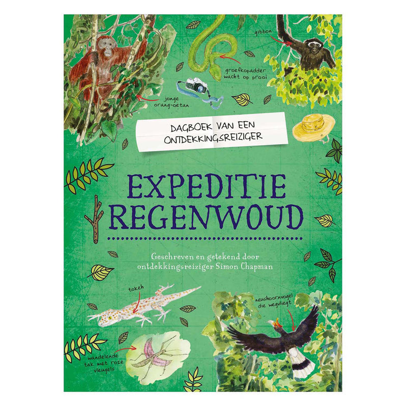 Load image into Gallery viewer, Centraal boekhuis dagboek van een ontdekkingsreiziger - expeditie regenwoud
