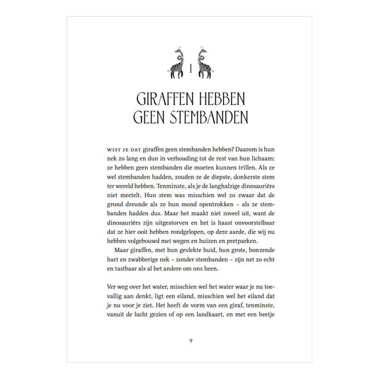Centraal boekhuis het hart van een giraf is ongelooflijk groot
