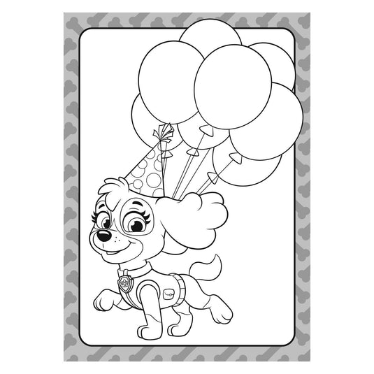 Big balloon paw patrol - paw patrol kleurblok
