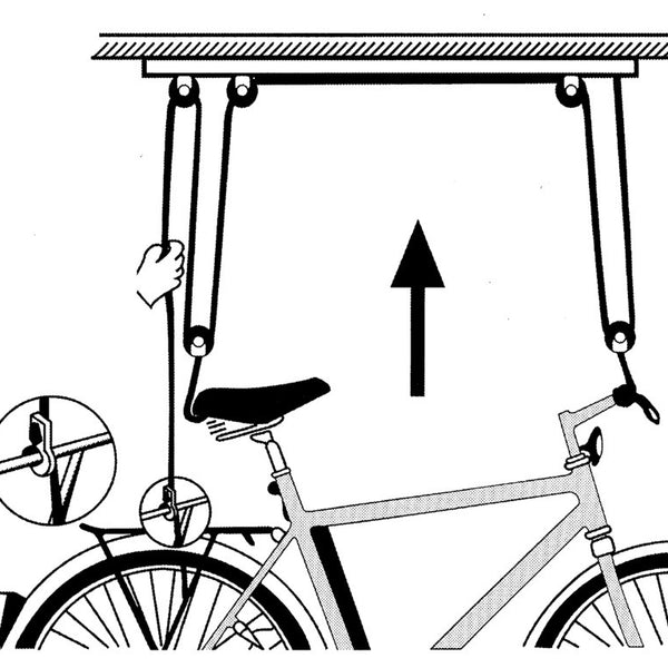 bicycle lift Eldorado P621 ceiling mount