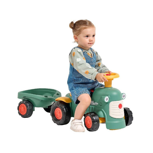 Falk maurice looptractor set groen geel
