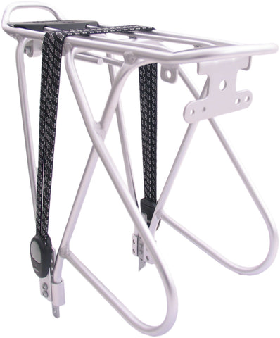 Massload rear carrier aluminum w/spider binder silver 24"t/m 28"