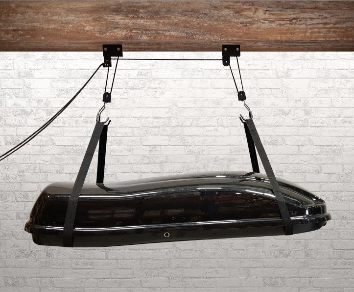 Load image into Gallery viewer, fietslift Superlifter 57kg staal zwart 11-delig
