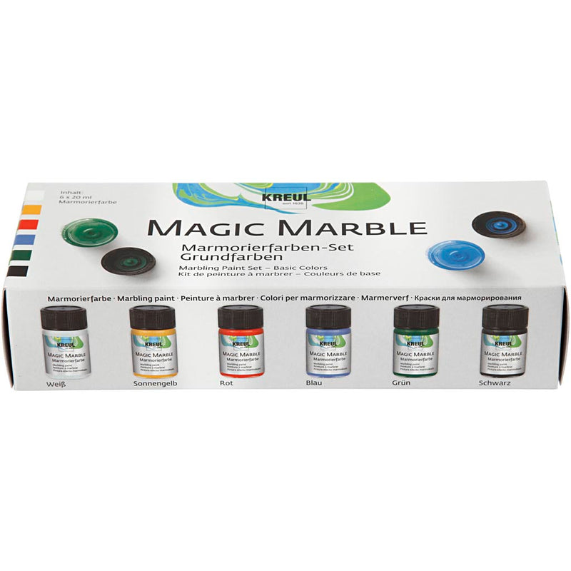 Load image into Gallery viewer, Creativ company http: www.cchobby.nl magic-marble-verf-standaardkleuren-6x20-ml-1-doos
