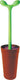 Alessi merdolino - toiletborstel - bruin - designobject - thermoplastisch hars