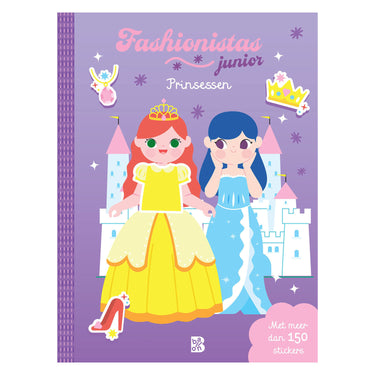 Standaard uitgeverij stickerboek fashionistas junior prinsessen - 150 stickers
