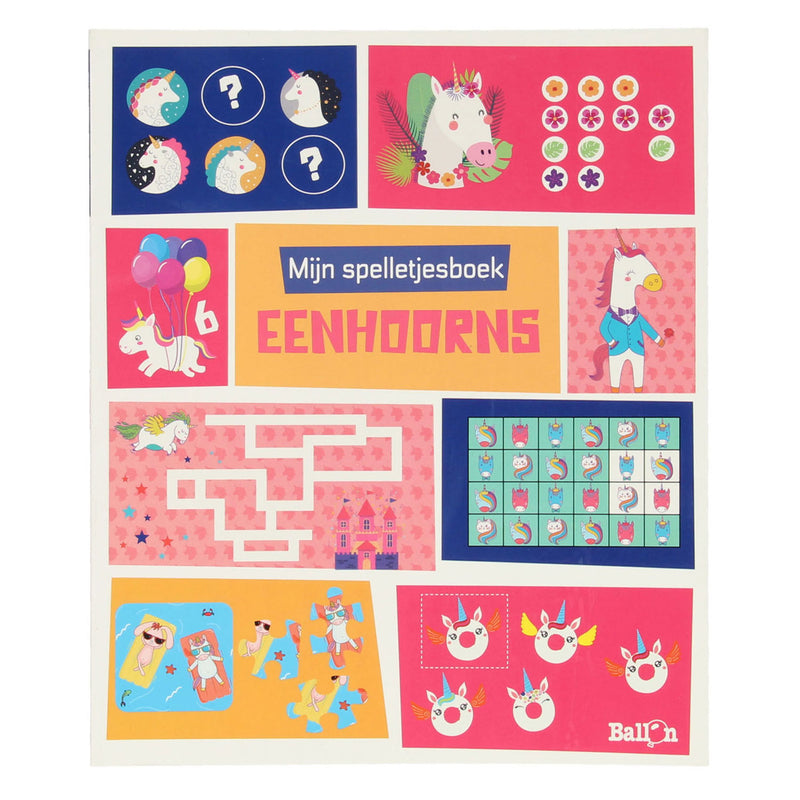 Load image into Gallery viewer, Wins holland mijn spelletjesboek eenhoorns
