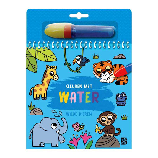 Standaard uitgeverij kleuren met water - wilde dieren