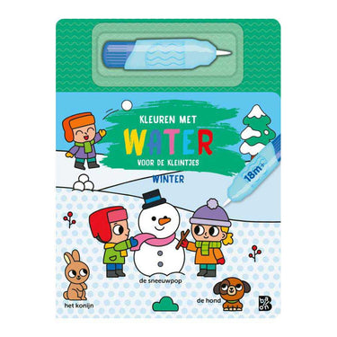 Standaard uitgeverij kleuren met water voor de kleintjes winter 18m+
