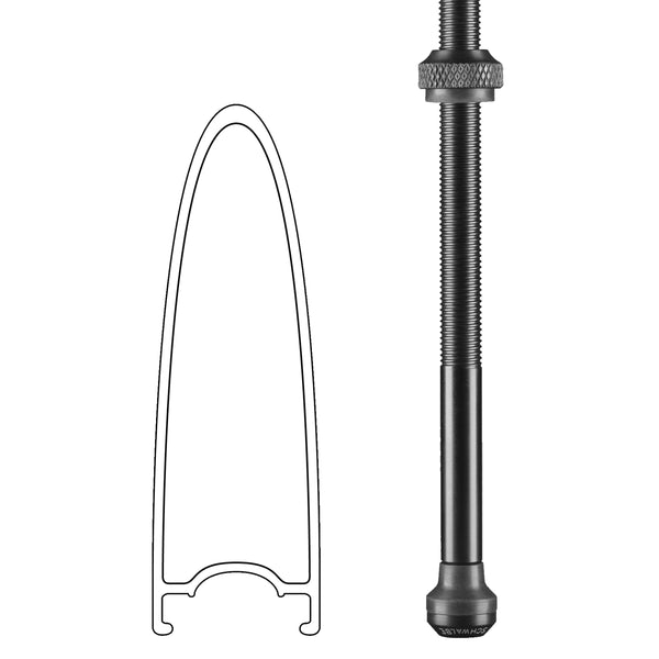 Tubeless valve Schwalbe 100mm (2 pieces)