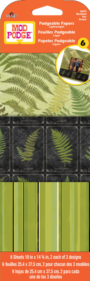 Mod podge • paper woodland