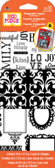 Mod podge • paper black white damask