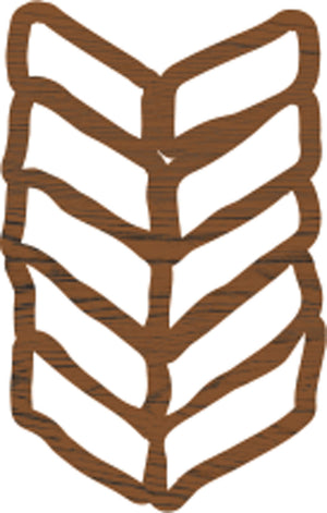 Fabric creations • block printing small 3,8x2,5cm chevron
