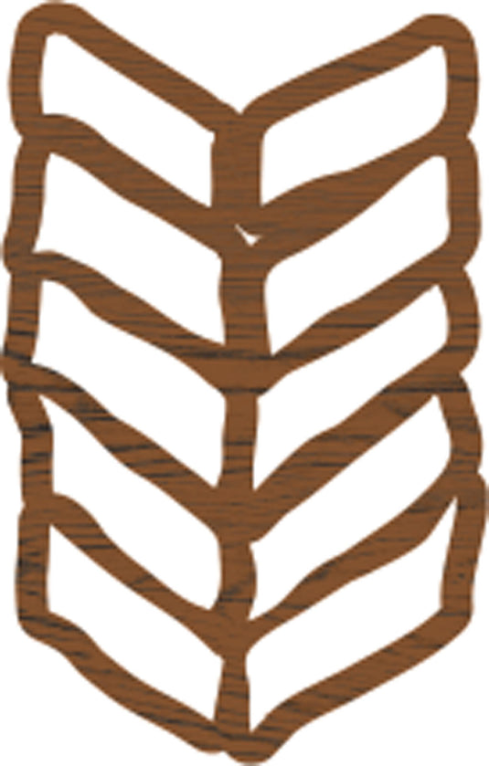 Fabric creations • block printing small 3,8x2,5cm chevron