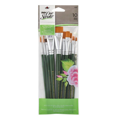 Folkart • one stroke brush sets value pack 10x