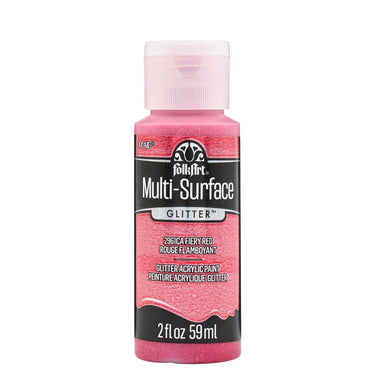 Folkart • multi-surface glitter firey red 59ml