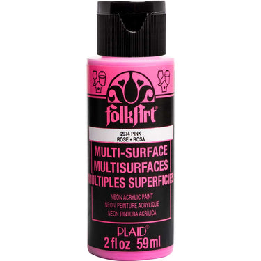 Folkart • multi-surface neon glow pink 59ml