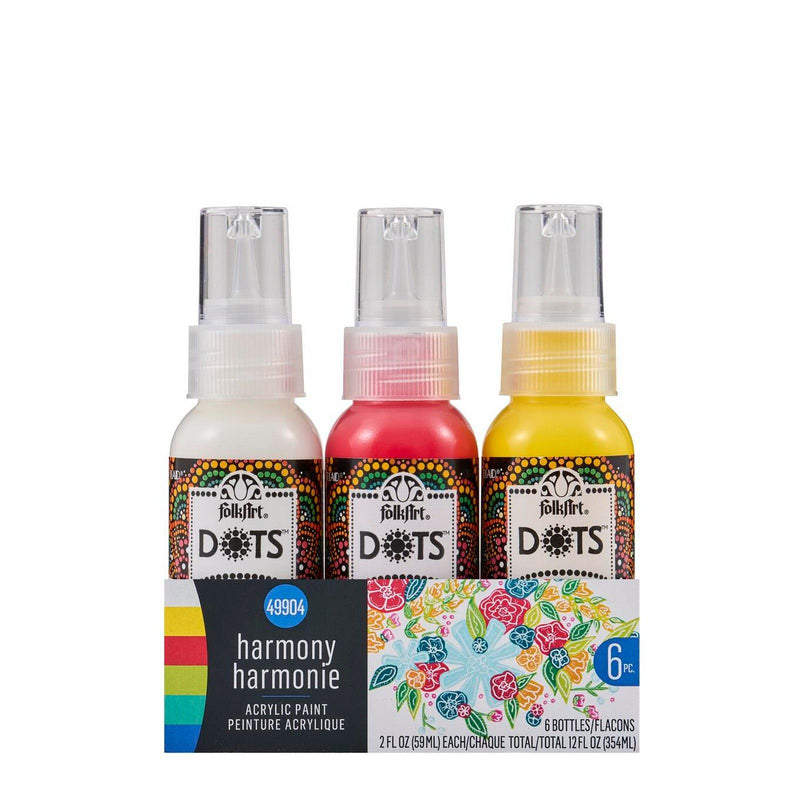 Load image into Gallery viewer, Folkart • paint sets dots 6x
