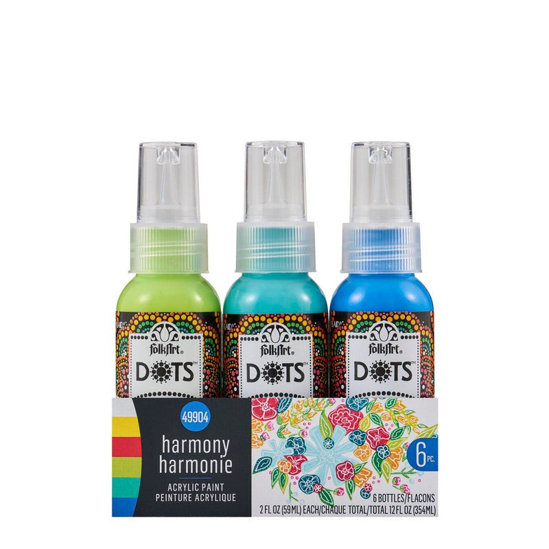 Load image into Gallery viewer, Folkart • paint sets dots 6x
