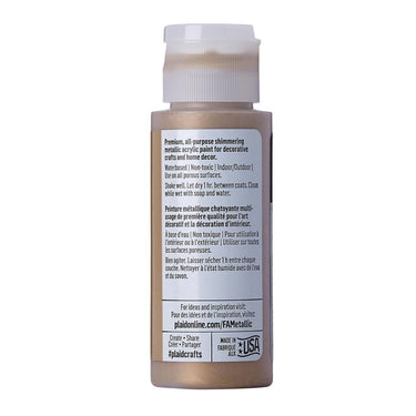 Folkart • metallic acrylic paint sahara gold 59ml