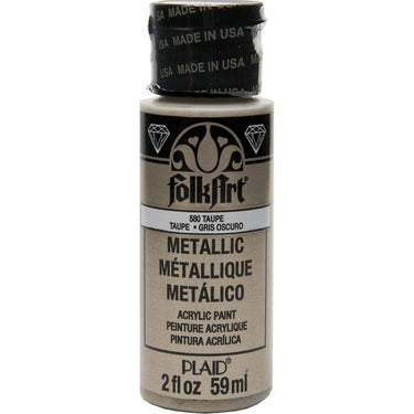 Folkart • metallic acrylic paint taupe 59ml