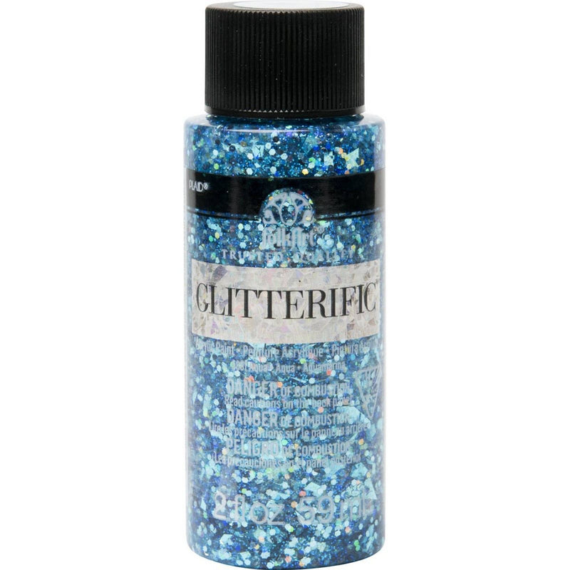 Load image into Gallery viewer, Folkart • glitterific colors aqua 59ml
