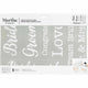 Martha stewart • zelfklevend stencil bruiloft zinnen x1
