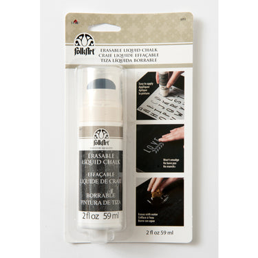 Folkart • erasable liquid chalk white 59ml