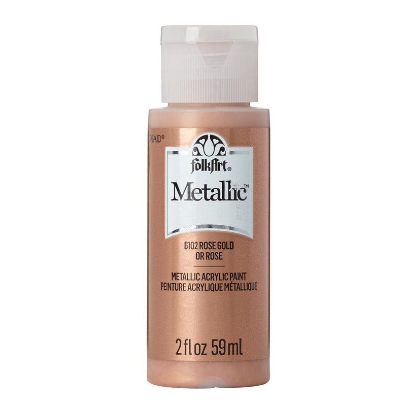 Load image into Gallery viewer, Folkart • metallic acrylic paint rose gold 59ml
