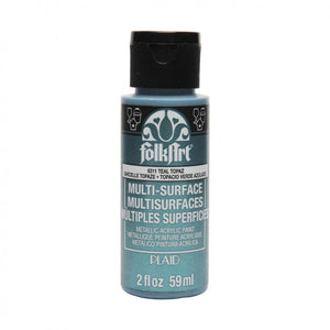 Folkart • multi-surface metallic teal topaz 59ml