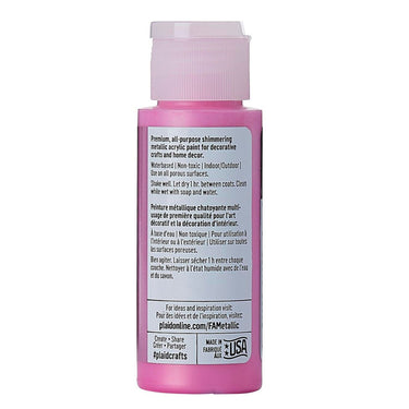 Folkart • metallic acrylic paint rose 59ml