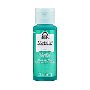 Folkart • metallic acrylic paint emerald green 59ml