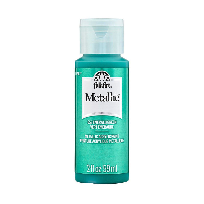 Load image into Gallery viewer, Folkart • metallic acrylic paint emerald green 59ml
