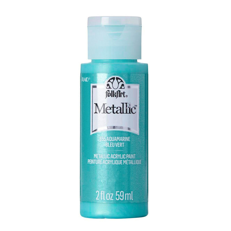 Load image into Gallery viewer, Folkart • metallic acrylic paint aquamarine 59ml
