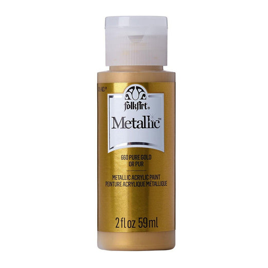 Folkart • metallic acrylic paint pure gold 59ml
