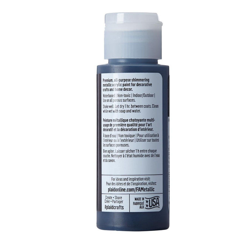 Load image into Gallery viewer, Folkart • metallic acrylic paint sequin black 59ml
