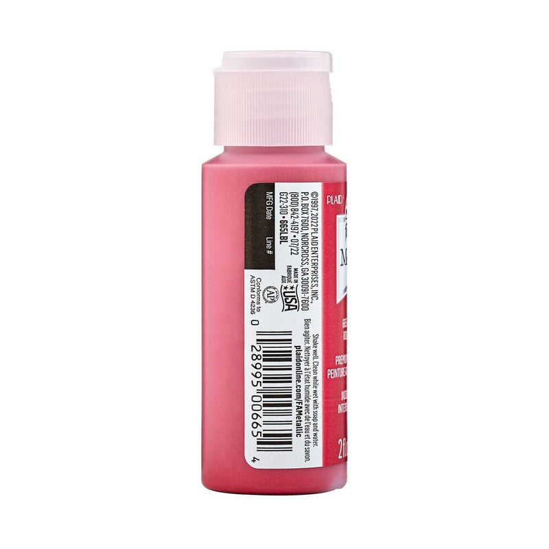 Load image into Gallery viewer, Folkart • metallic acrylic paint garnet red 59ml
