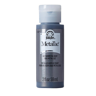 Folkart • metallic acrylic paint gunmetal gray 59ml