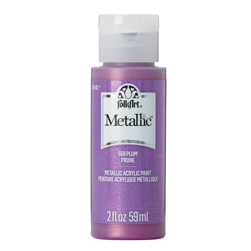 Load image into Gallery viewer, Folkart • metallic acrylic paint plum 59ml
