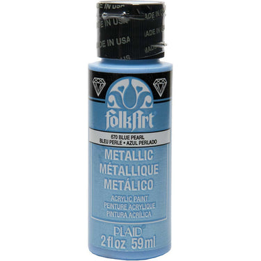 Folkart • metallic acrylic paint blue pearl 59ml