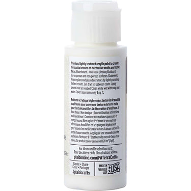 Folkart • terra cotta textured acrylic paint 59ml adobe white