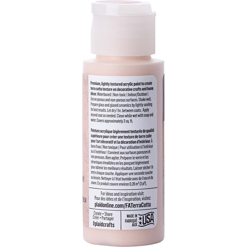 Load image into Gallery viewer, Folkart • terra cotta textured acrylic paint 59ml mesa pink
